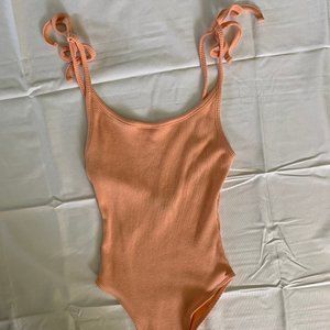 Forever 21 Basic Ribbed Bodysuit Size S